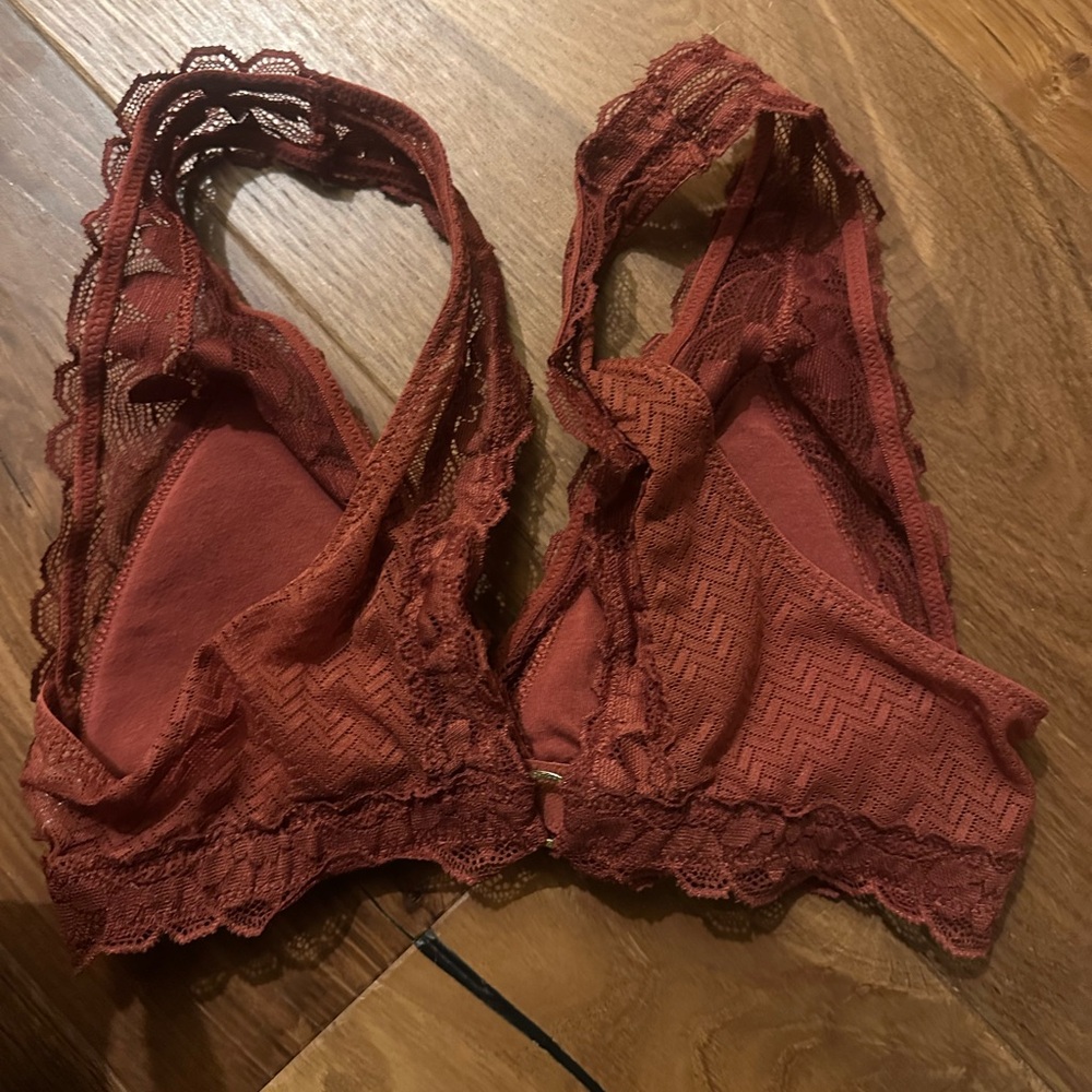 Aerie Lace Bralette in Deep Rust - Picture 2 of 3